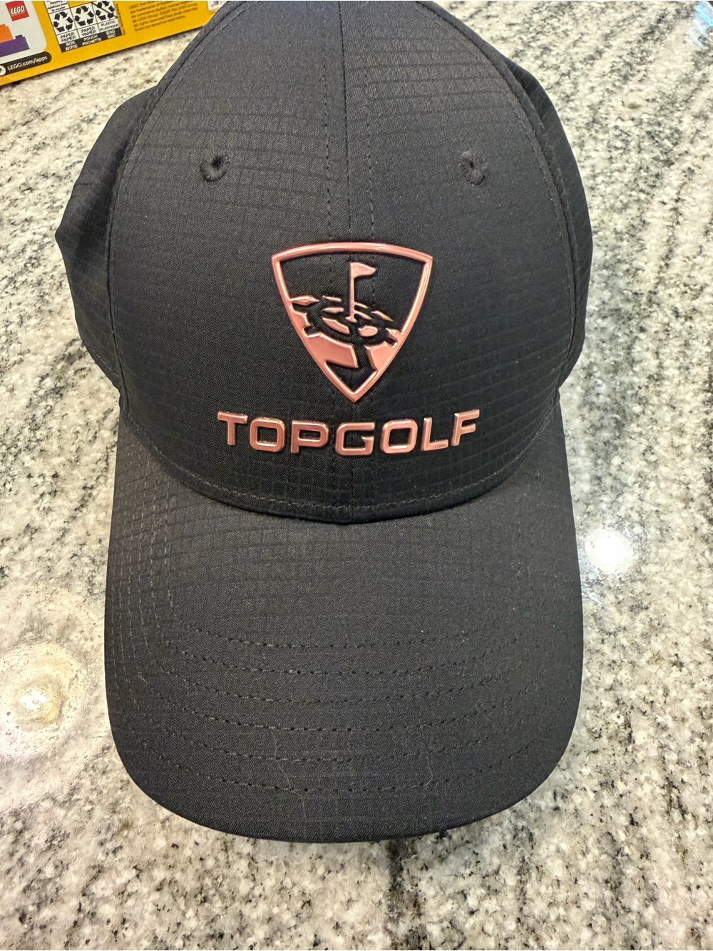 Callaway Kids Black Cap with Rose Gold Topgolf Logo
